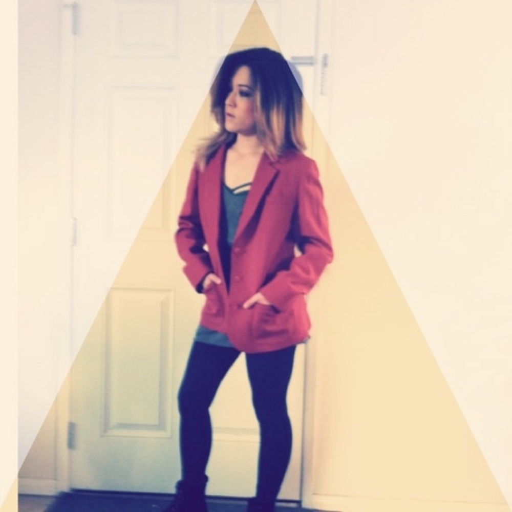 Vintage Red Blazer